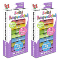 Kwik Stix Solid Tempera Paint - Pastel Tones - 10/Pack - 2 Pack-VIBRANT COLORS: These highly pigmented colours will bring a range of beautiful colours to all your crafts.