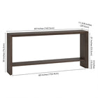 Hudson&Canal Osman 64"W Console Table - Alder Brown-9
