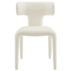 Modway Stellan Curved Back Boucle Upholstered Dining Chair - Cream - 2 Pack-10