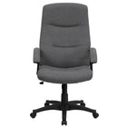 Flash Furniture High Back Grey Fabric Executive Swivel Chair with Two Line Horizontal Stitch Back & Arms-Contemporary Office Chair