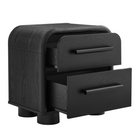 Modway Bellamy Curved 2-Drawer Nightstand - Black Oak-Assembly Required