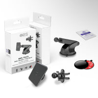 Mighty Mount Simpl Touch Magnetic 2 in 1 Dash & Vent Mount-Universal Compatibility: Holds any phone size securely (with/without case)