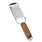 Minimal Fine Grater with Wooden Handle-Non-slip end for added stability