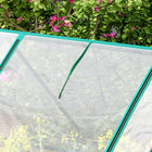 Outsunny 9' x 3' x 3' Portable Mini Greenhouse with Zippered Roll-up Doors- Solid coated steel rust-resistant frame, allows easy mobility to change the location
 