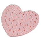 Dexypaws Blush Pink Heart Enrichment Snuffle Mat-Slows down feeding, aiding in better digestion