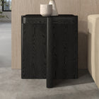 Hudson&Canal Laguna 20" Wide Square Side Table - Black Grain-Clean with a soft, dry cloth and no harsh chemicals or abrasive cleaning materials