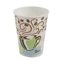 Dixie PerfecTouch Insulated Paper Hot Cup - 8 oz. - 1000 Pack-8 oz. hot cup