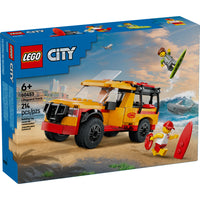 LEGO City Great Vehicles Lifeguard Beach Rescue Truck - 214 Pieces-LEGO City Lifeguard Beach Rescue Truck Playset for kids aged 6 and up