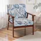 HOMCOM Modern Accent Chair with Cushioned Seat - Wood Legs for Bedroom - Multicolour - 2 Pack-Deep foam padding throughout for comfortable sinking
