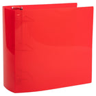 JAM Paper Plastic 4" 3-Ring Binder - Red-Quantity: Sold Individually | Made to be long lasting and resist tearing or bending, easy to clean.