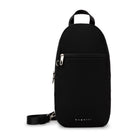 Bugatti Sling Bag with lockable zippers- Black-Made of polyester