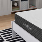 Modway Aveline 8" Twin Mattress-Stretch Knit Zipper Removable Cover