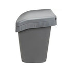 Rmp Maintenance Products Salt & Sand Container with Hasp - Grey - 21" H x 27" W x 26" D - 4.24 cu ft-Constructed of rugged BPA-free UV-resistant polyethylene