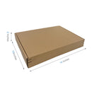 Reliabag Self Seal Corrugated Literature Mailer Boxes - 14" L x 10" W x 2" H - Kraft - 40 Pack-40pcs ships flat, save storage space