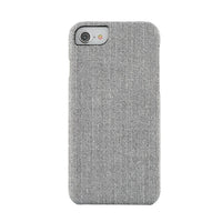 Gry Mattr Tweed Fabric Case for iPhone 6, 7, 8 - Cool Grey-Soft Fabric with Microfibre lining to prevent scratches