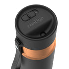 Contigo AutoSeal Insulated Stainless Steel Water Bottle with Carrying Strap - 16 oz (473 ml)-Soft landing pad: Cushioned base for stability and surface protection