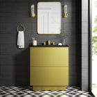 Modway Quantum 30" Bathroom Vanity - Black/Gold-MDF Construction