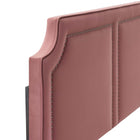 Modway Cynthia Performance Velvet King/California King Headboard - Dusty Rose-Stain-Resistant Fabric