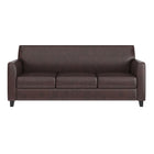 Flash Furniture HERCULES Diplomat Series Brown Leather Sofa-Fixed Seat and Back Cushions