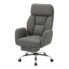 Monarch Specialties 7274 Ergonomic Leather-Look Office Chair - Dark Grey-Refresh your workspace with this high back office chair, featuring an ergonomic high-back silhouette with foam cushioning for a comfortable seating experience
