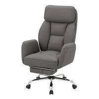 Monarch Specialties 7274 Ergonomic Leather-Look Office Chair - Dark Grey-Refresh your workspace with this high back office chair, featuring an ergonomic high-back silhouette with foam cushioning for a comfortable seating experience