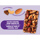 Pick Me Up Provisions Dark Chocolate Nut Bar - 20 g - Salted Caramel - 20 Pack-Only 100 calories and 3g of sugar per serving