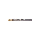 Dormer 27/64" High Speed Steel - Bright with TiN Tip-118 Split Point - Jobber Length Drill - (0572030)-TiN coated tip increases surface hardness and improves tool life