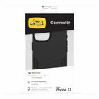 OtterBox Commuter Compatible with MagSafe Case with Camera Control for iPhone 17 - Black-Bumpers around the camera protect against hard hits