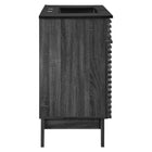 Modway Render 36" Bathroom Vanity - Charcoal/Black-Soft-Close Doors