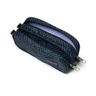 Jansport Large Accessory Pouch - 1.3 L - Team Stripes-Two compartment accessory pouch is perfect to carry pens and pencils on one side and power cords on the other