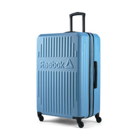 Reebok Airball 30" Hardside Spinner Luggage - Blue Pearl-Single 360 degree spinner wheels for effortless, smooth & quiet rolling