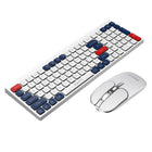 Havit Dual-Mode Wireless Keyboard and Mouse Combo Set - White-Dual-Mode Connectivity: Seamlessly switch between devices with both 2.4GHz wireless and Bluetooth 5.1 connectivity for versatile and uninterrupted use