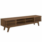 Modway Render 70" Entertainment Center TV Stand - Walnut-Mid-Century Style 70" TV Stand