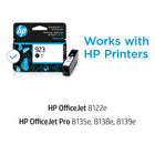 HP 923 Ink Cartridge - Standard Yield - Black-Page Yield: Approximately 500 pages