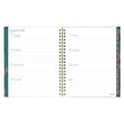 Blueline Weekly/Monthly Planner - 11" H x 8"-1/2" W - Flower Design - English-Ruled weekly layout