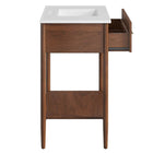 Modway Zaire 36" Bathroom Vanity - Walnut/White-9