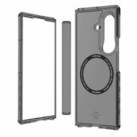 ITSKINS Hybrid_R Hinge Clear with Magnets Case - Galaxy Z Fold 8 Ultra - Smoke-Removable Hinge Cover