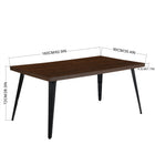 Homy Casa 63" Multi-Functional Writing Desk - Walnut Finish-Versatile Use – Perfect as a writing desk, computer table, or study workstation