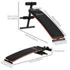 Soozier Sit Up Bench for Home Gym Exercise Black-Adjustable thigh support accommodates users of most heights 