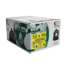Eco II OXO-Biodegradable Garbage Bags - 50" x 48" - Strong - Clear - 100 Pack-100 Pack