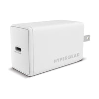 HyperGear 65W SpeedBoost GaN USB-C PD Wall Charger with PPS - White-65W USB-C Power Delivery with PPS