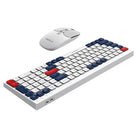 Havit Dual-Mode Wireless Keyboard and Mouse Combo Set - White-Long Battery Life & Compact Layout: Enjoy 15-20 hours of continuous use on a full charge (with backlight off) in a full-size keyboard design, perfect for both work and gaming