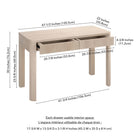 Hudson&Canal Mendoza 48'' Desk - Alder White-8