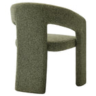 Modway Oslo Barrel Fabric Upholstered Dining Accent Chair - Leaf-8
