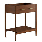 Modway Zaire 30" Bathroom Vanity Cabinet - Walnut-MDF and Rubberwood