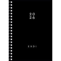 Quo Vadis EXDI Daily Planner - Wire-O Spiral Binding - Bilingual - Assorted - 6" x 8 1/4" -January to December