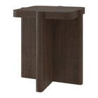 Hudson&Canal Laguna 20" Wide Square Side Table - Brown Oak-Tabletop features a weight capacity each of 30 lbs