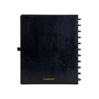 Cambridge Large Disc Office Notebook – 11.2" H x 9.3" W – 60 Sheets – Black-Black