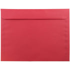 JAM Paper 9 x 12 Booklet Envelopes, Brite Hue Red Recycled, 1000 Pack (17253B)-Red