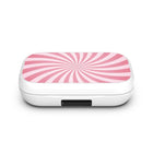 MyBat Open-Ear Wireless Earbuds - XL - White Candy Swirl Design - White-Universal Bluetooth compatibility with instant pairing